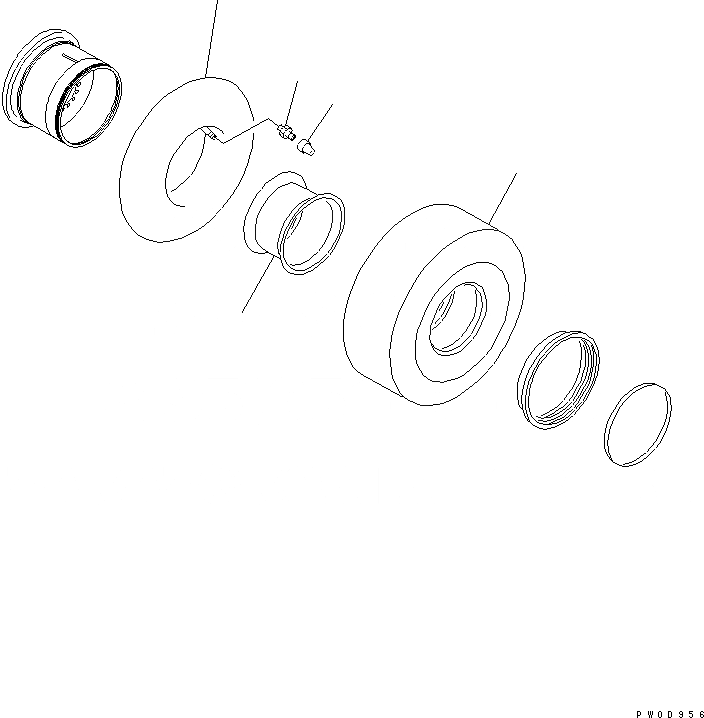 Komatsu parts. 36138-Pr7-a01.